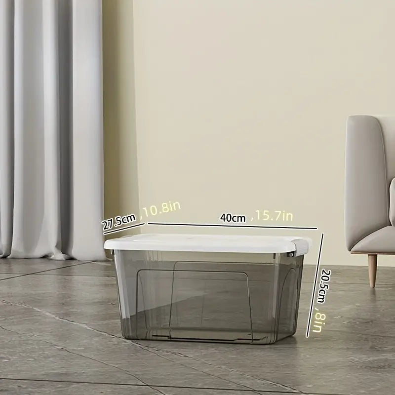 6pcs Plastic Storage Bins with Lids