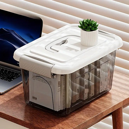 6pcs Plastic Storage Bins with Lids