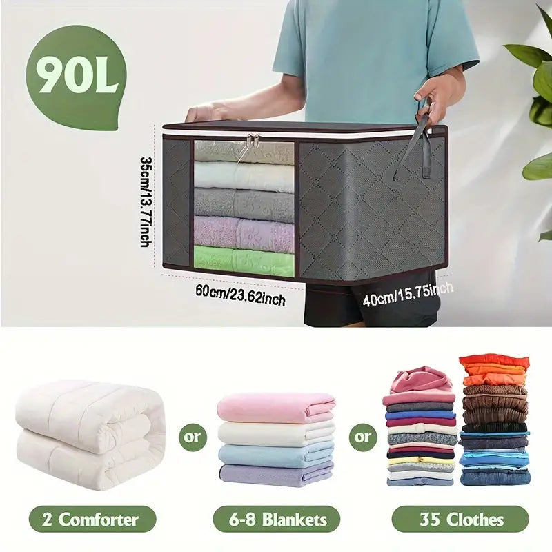 6-Pack Classic Style Under-Bed Storage Organizer Containers