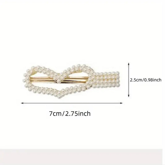 Sweet Style Pearl Hair Clips