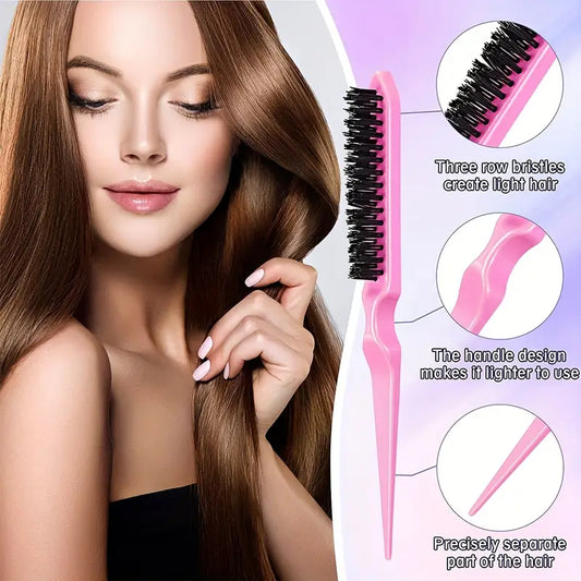 4Pcs/Set Watering Can Hair Styling Comb Set Tease Hairbrush