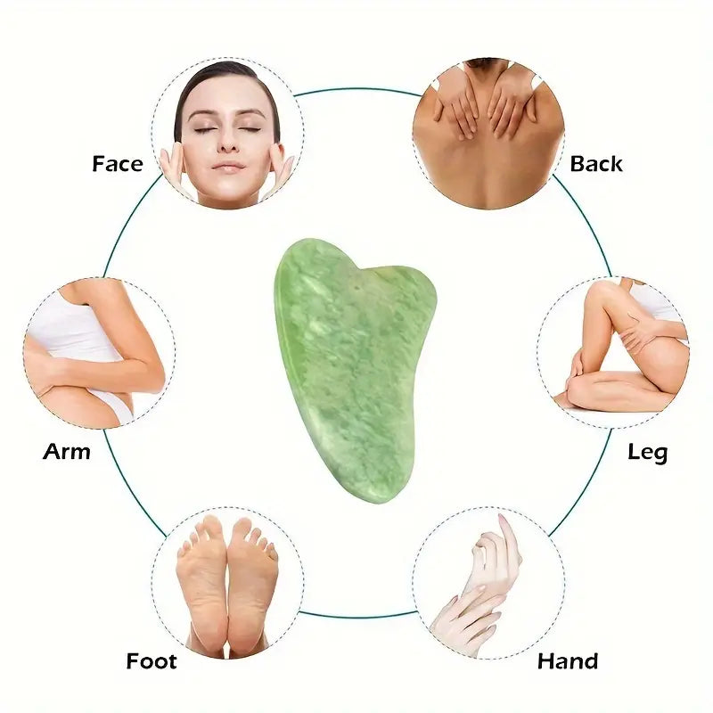 3-in-1 Jade Roller And Gua Sha Set