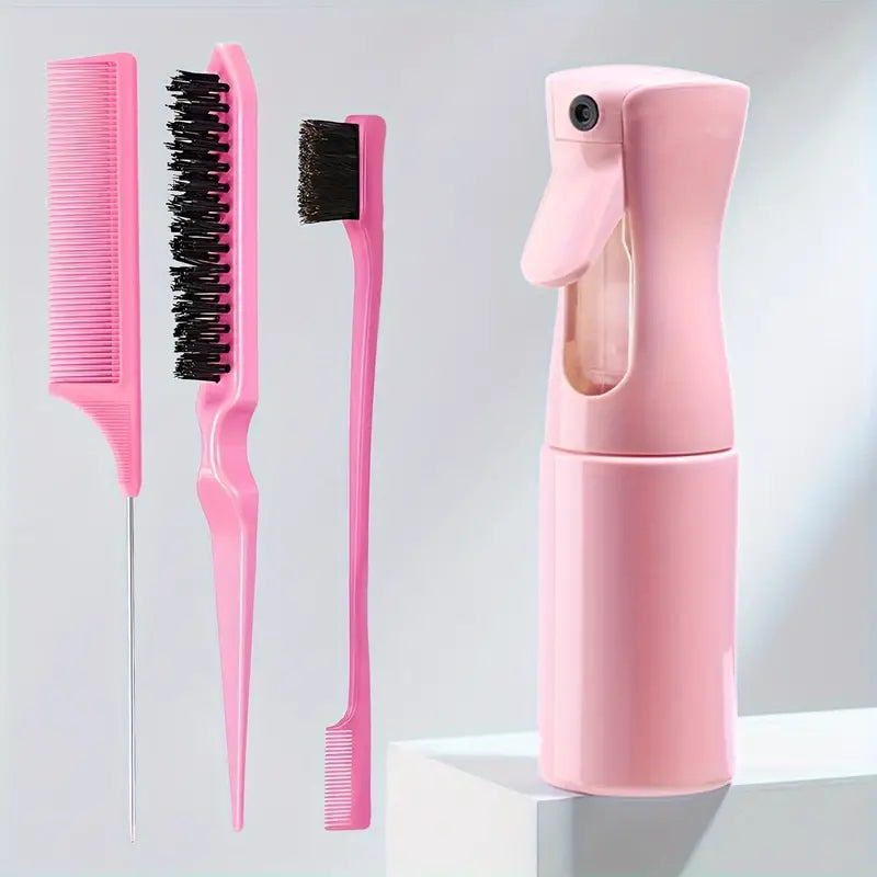 4Pcs/Set Watering Can Hair Styling Comb Set Tease Hairbrush
