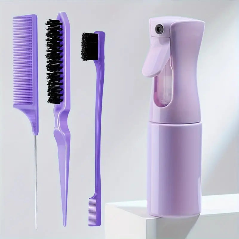 4Pcs/Set Watering Can Hair Styling Comb Set Tease Hairbrush