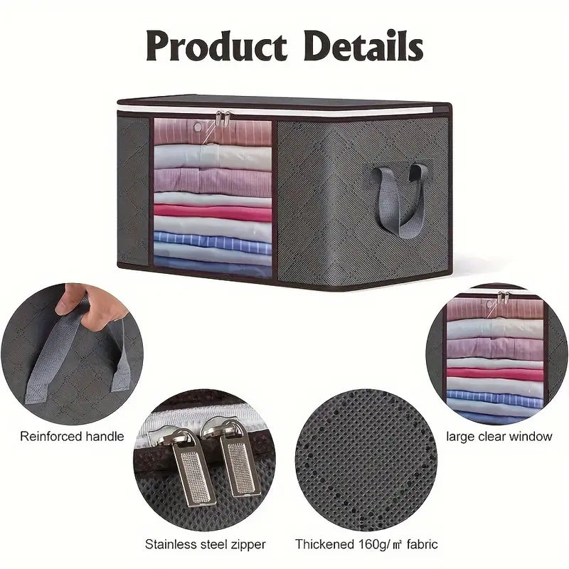 6-Pack Classic Style Under-Bed Storage Organizer Containers