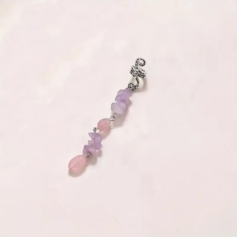 6pcs/set Natural Stone Hair Clip Combination